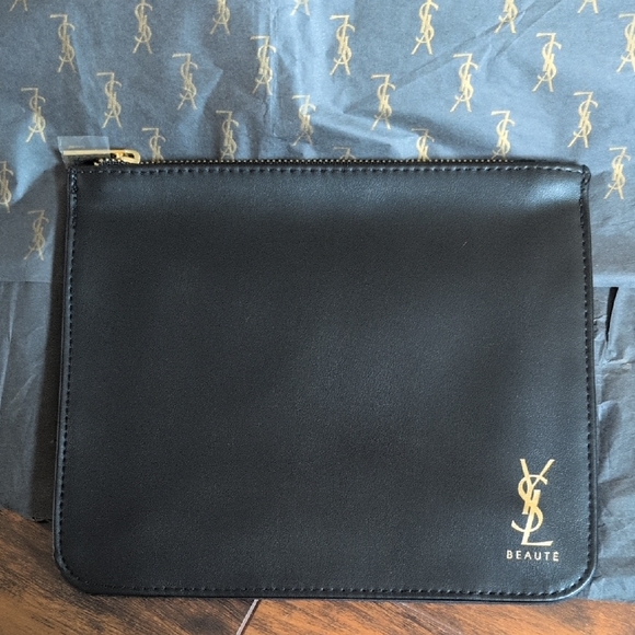 Yves Saint Laurent Handbags - NWOT YSL Beauty Black Pouch